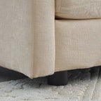 Deep Seat Reversible Modular 6 Seater U-Shaped Sectional Sofa 3 with Ottomans