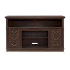 Traditional 60 TV Stand with Open and Closed Storage Space for TVs Up to 65