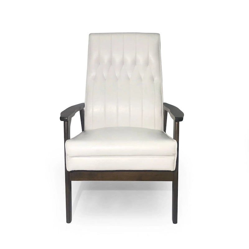 25.75 High Back Faux Leather Accent Chair