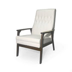 25.75 High Back Faux Leather Accent Chair