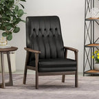 25.75 High Back Faux Leather Accent Chair