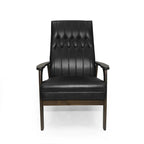 25.75 High Back Faux Leather Accent Chair