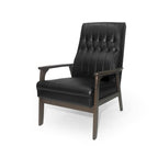 25.75 High Back Faux Leather Accent Chair
