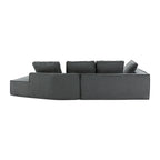 Grey 125 Modern 4-Seat Chaise Lounge Sofa for Living Room Relaxation, Indoor Sleeper