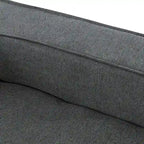 Grey 125 Modern 4-Seat Chaise Lounge Sofa for Living Room Relaxation, Indoor Sleeper