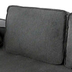 Grey 125 Modern 4-Seat Chaise Lounge Sofa for Living Room Relaxation, Indoor Sleeper