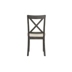 Modern Style Wooden 5-Piece Dining Set with Round Table amd 4 Upholstered Chairs