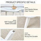 Modern 2-Piece Cloud Shaped Coffee Table Set with Solid Wood Legs and MDF Panel for Living Room