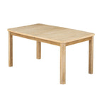 7-Piece Wooden Dining Table Set with Extendable Table & 6 Chairs