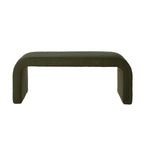 Set of 3 U-Shaped Modern Bench Teddy Ottoman Bench for Entryway, Bedroom End of Bed, Set of 3 Small Sofa Footrest