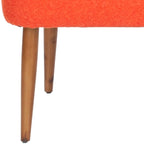 SAFAVIEH Ariane Mid Century Orange Wool Bench - 39.6 x 19.9 x 18.3 - 40Wx20Dx18H