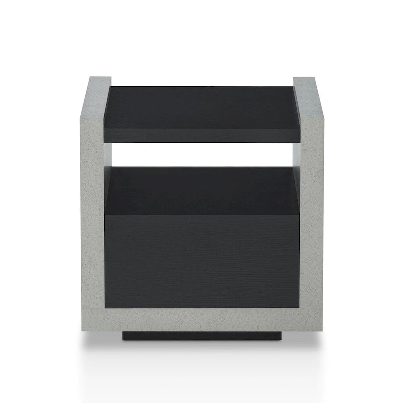 Kendelle Industrial 18-inch 1-Shelf Side Table by Furniture of America