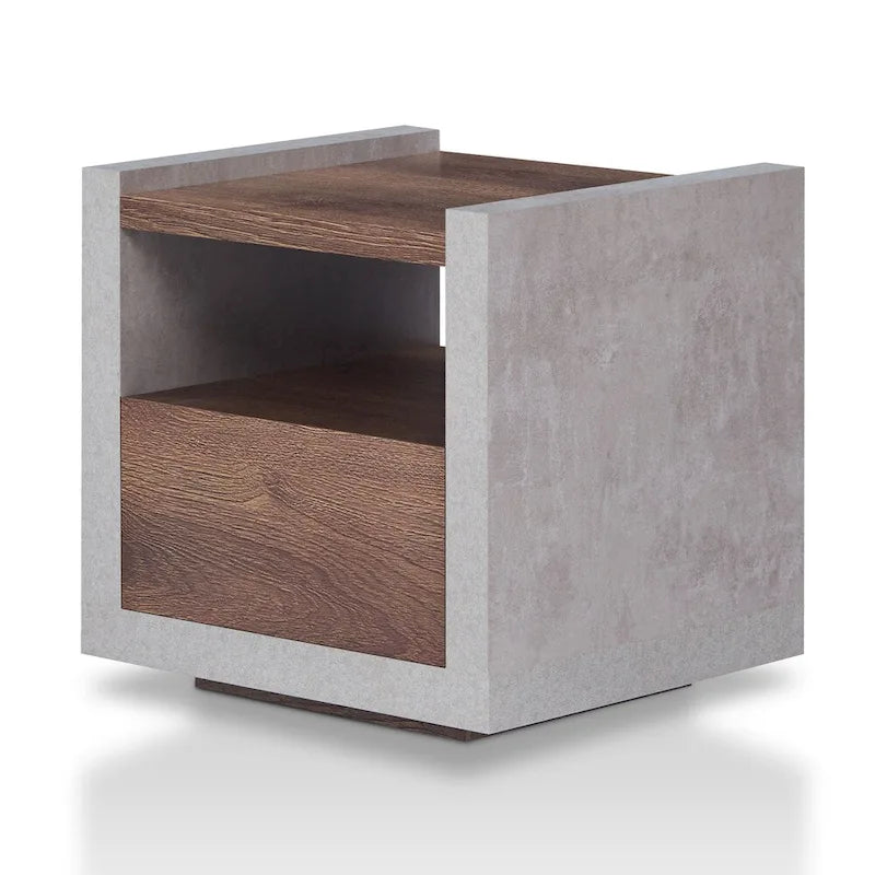 Kendelle Industrial 18-inch 1-Shelf Side Table by Furniture of America