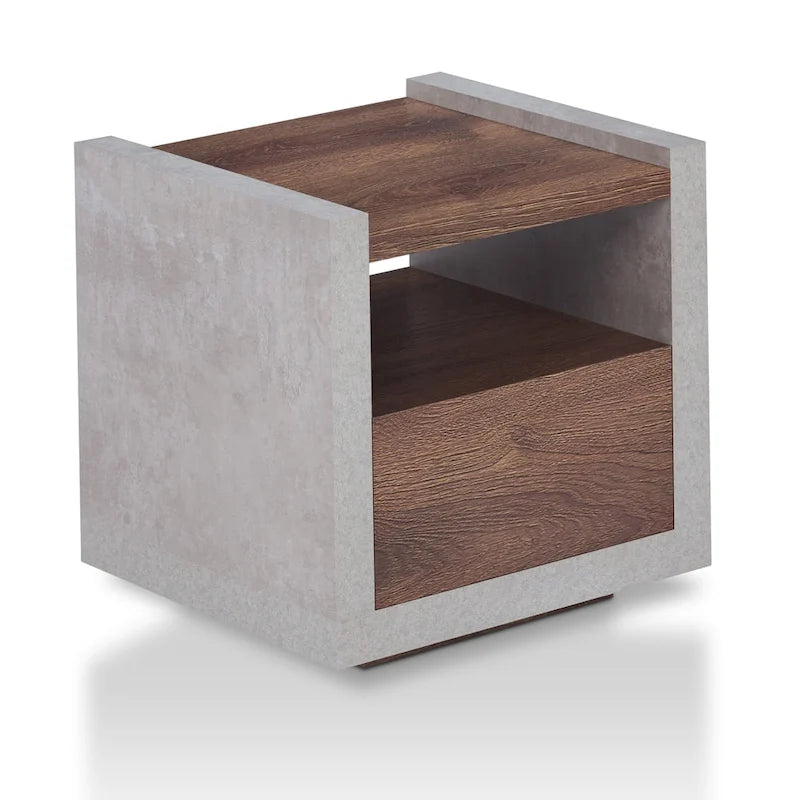 Kendelle Industrial 18-inch 1-Shelf Side Table by Furniture of America