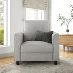 Rowan Contemporary Flared Arms Chair with Solid Wood Tapered Legs, Upholstered Fabric Single Sofa Chair by Furniture of America