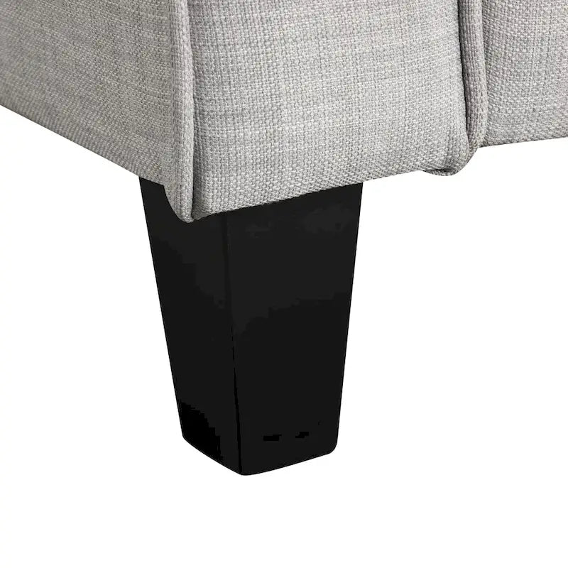 Rowan Contemporary Flared Arms Chair with Solid Wood Tapered Legs, Upholstered Fabric Single Sofa Chair by Furniture of America