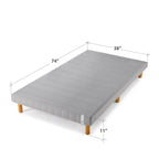 Priage by ZINUS GOOD DESIGN Winner Grey Metal Mattress Foundation, 11 Inch Platform Bed