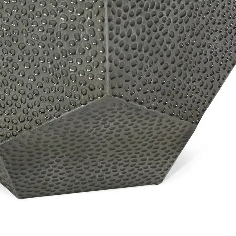 Pamsha Hammered Iron Geometric Side Table by Christopher Knight Home