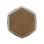 Pamsha Hammered Iron Geometric Side Table by Christopher Knight Home
