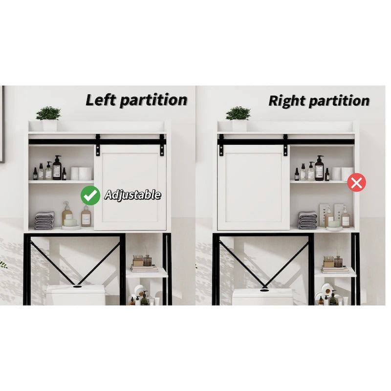 Over-the-Toilet Bathroom Storage Cabinet