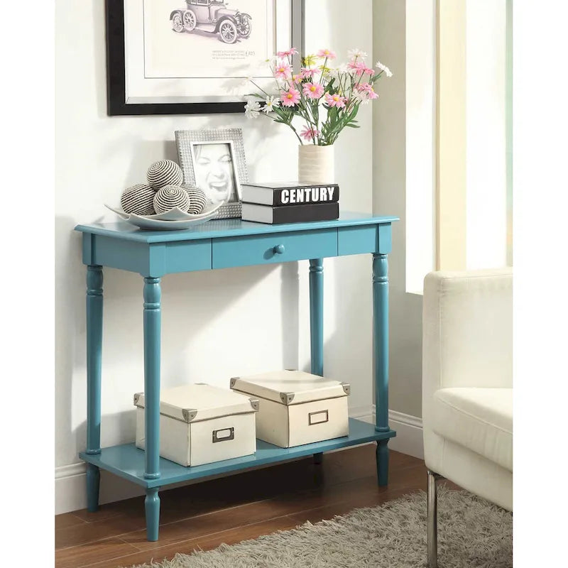Convenience Concepts French Country 1 Drawer Hall Table with Shelf