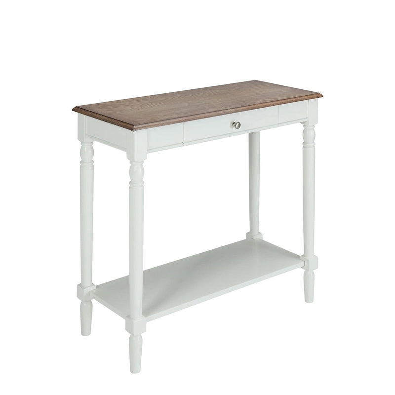 Convenience Concepts French Country 1 Drawer Hall Table with Shelf