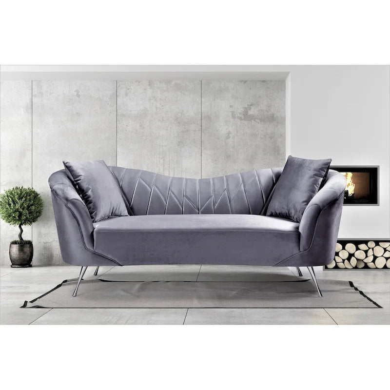 Flores Velvet Sofa