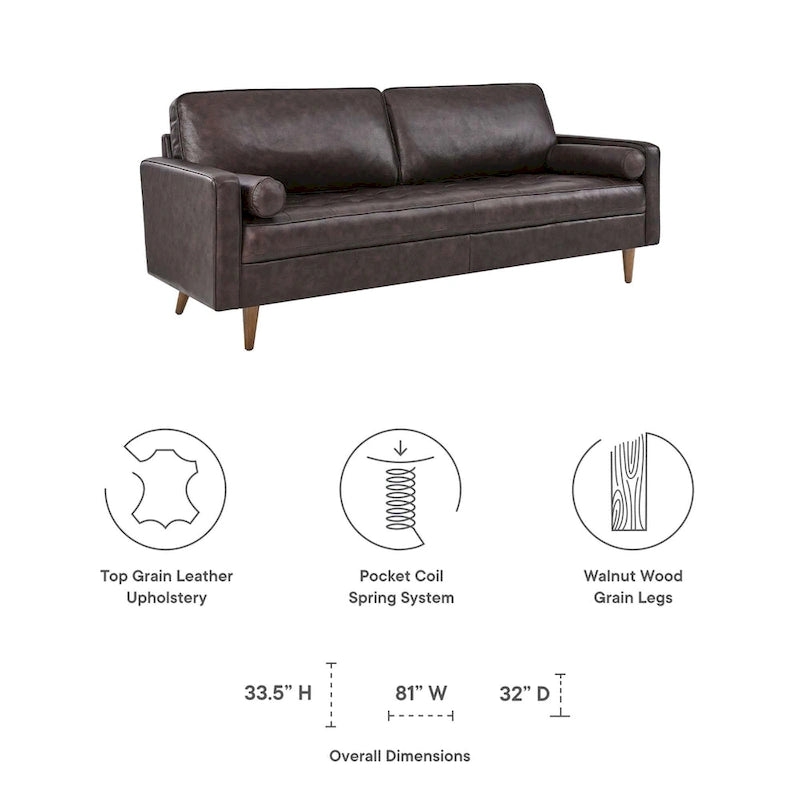 Valour 81 Leather Sofa