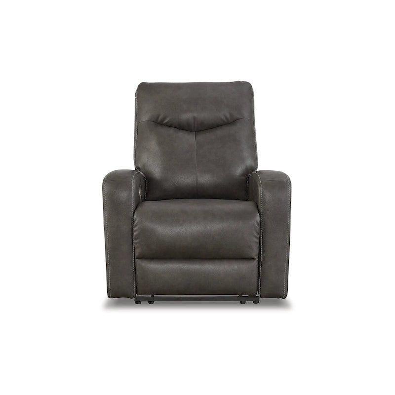 Signature Design by Ashley Ryversans Power Recliner with Adjustable Headrest