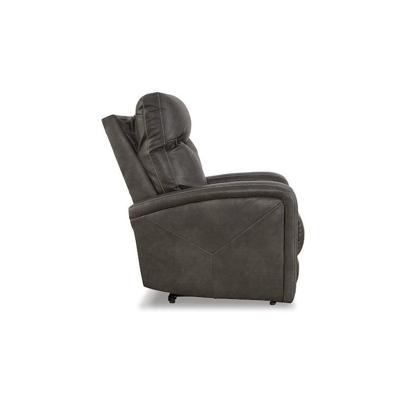 Signature Design by Ashley Ryversans Power Recliner with Adjustable Headrest