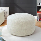 Sorra Home Indoor Soft-Textured Bean Pouf/Ottoman
