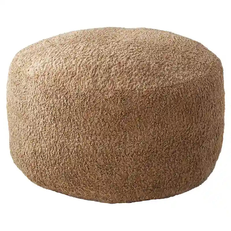 Sorra Home Indoor Soft-Textured Bean Pouf/Ottoman