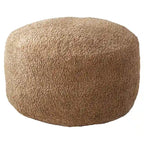 Sorra Home Indoor Soft-Textured Bean Pouf/Ottoman