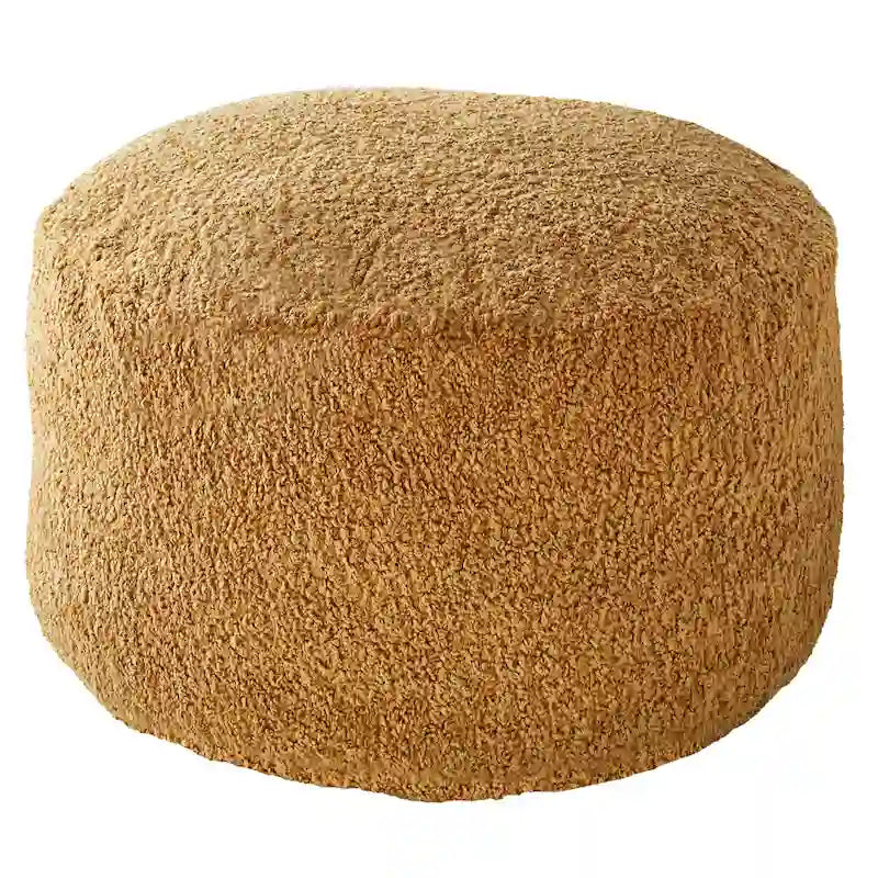 Sorra Home Indoor Soft-Textured Bean Pouf/Ottoman