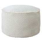 Sorra Home Indoor Soft Chunky Corduroy Large Round Pouf