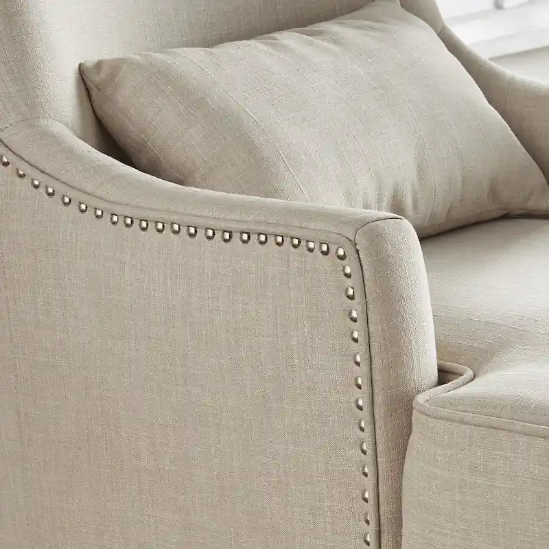 Capella Highback Wing Lounge Chair with Footstool by iNSPIRE Q Artisan