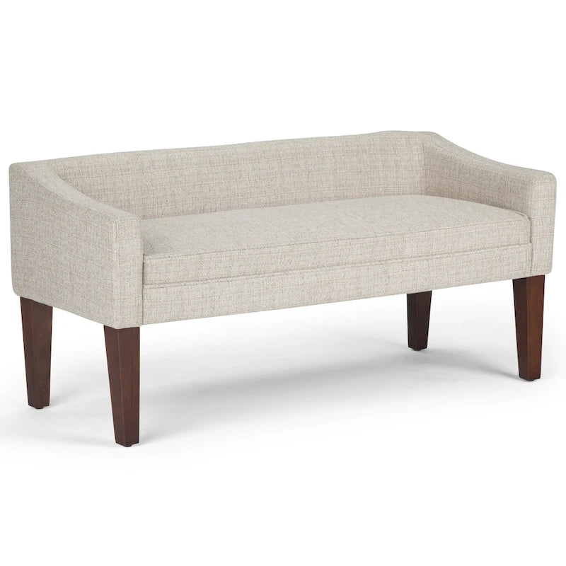 WYNDENHALL Layla 50 inch Wide Contemporary Upholstered Bench - 50x 22x 23.8
