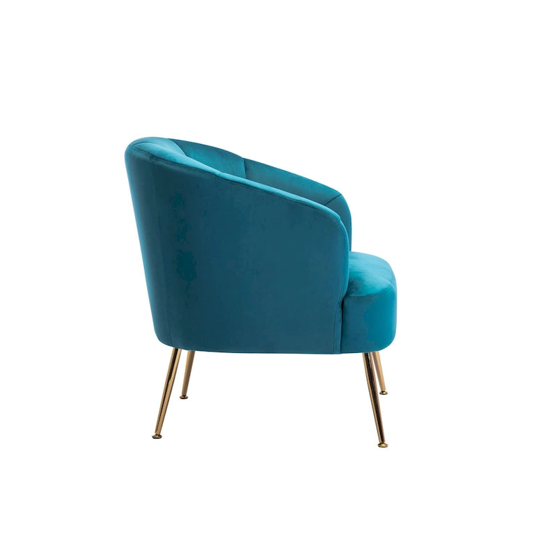 Porthos Home Skye Tufted Velvet Chrome Leg Accent Chair