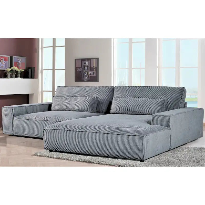 US Pride Furniture 105.52W Oversized Wood Frame Luxe Sectional Sofa