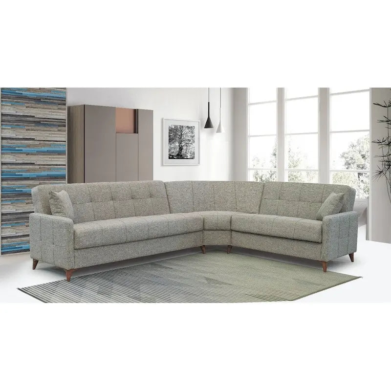 Nazim Fabric Convertible Sleeper Sectional Sofa