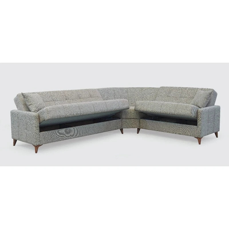 Nazim Fabric Convertible Sleeper Sectional Sofa