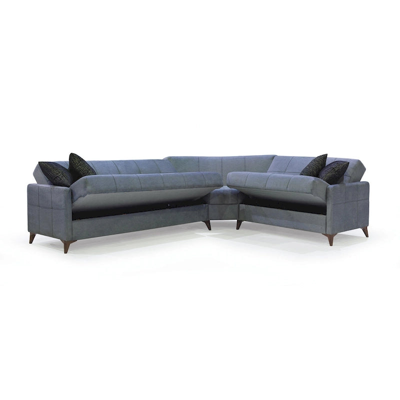 Nazim Fabric Convertible Sleeper Sectional Sofa