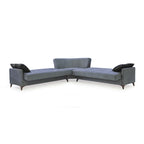 Nazim Fabric Convertible Sleeper Sectional Sofa