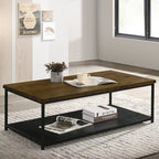 Vandy Contemporary 47-inch Wood 1-Shelf Coffee Table by Furniture of America