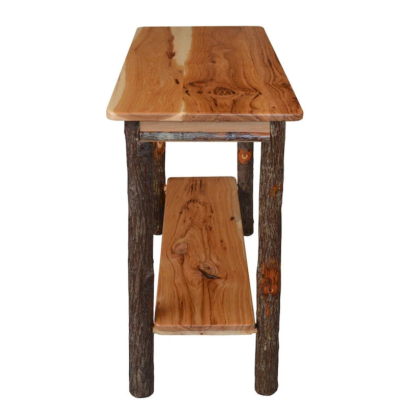 Hickory Log Console Table