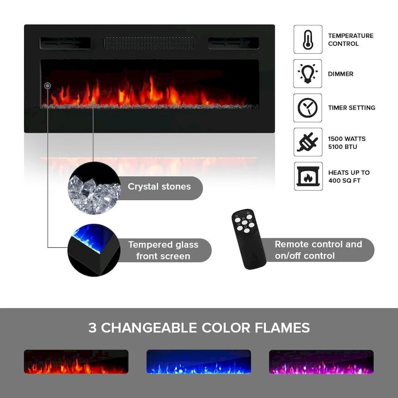 Maze BL-EF Fireplace TV Stand