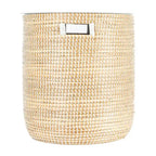 Seagrass Tables with Storage and Wood Tops