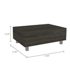 FM Furniture Boston Lift Top Coffee Table with Hidden Storage Compartment