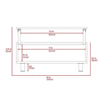 FM Furniture Boston Lift Top Coffee Table with Hidden Storage Compartment