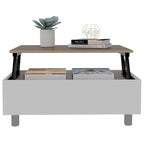 FM Furniture Boston Lift Top Coffee Table with Hidden Storage Compartment